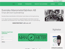 Tablet Screenshot of manometer.com